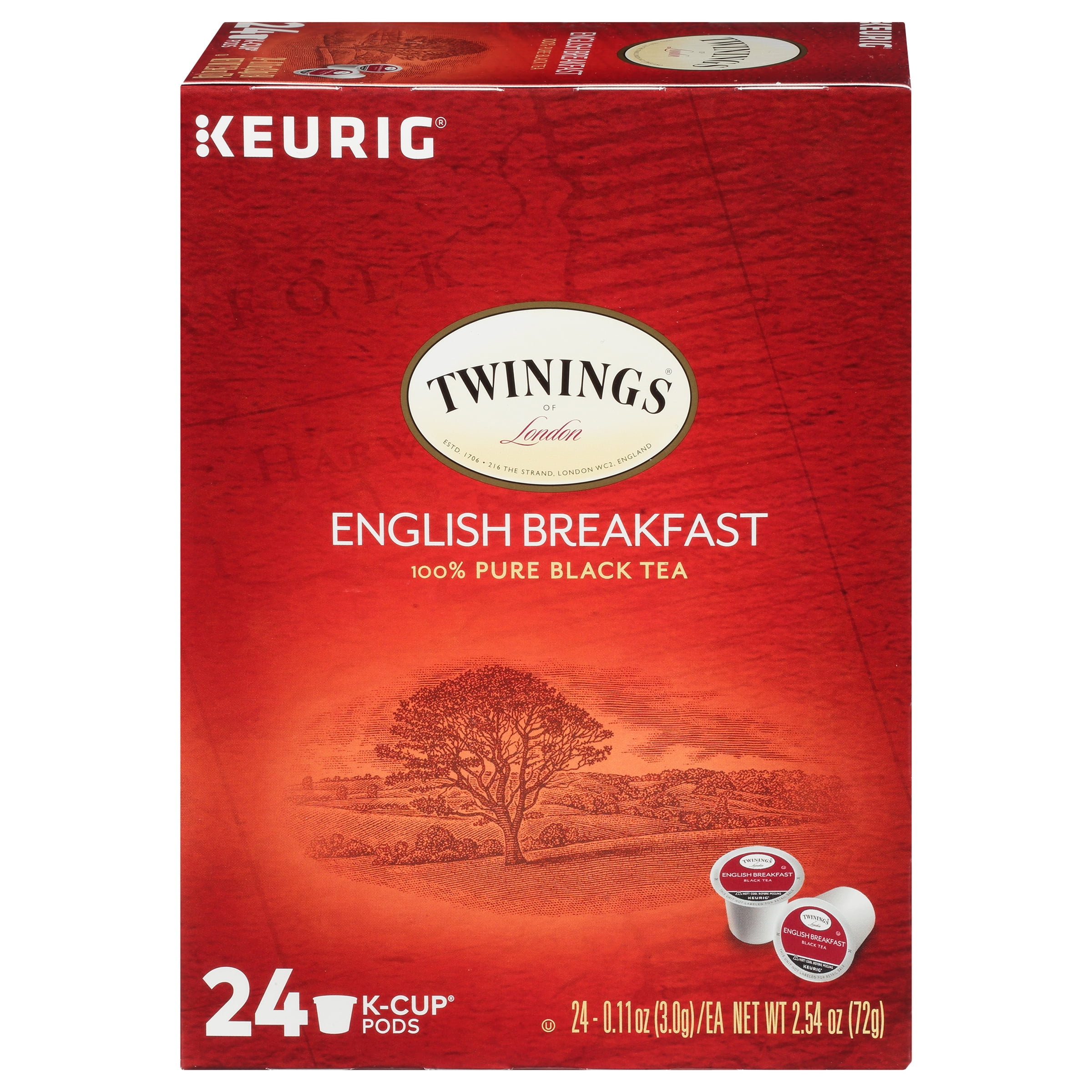 Twinings English Breakfast Tea K-Cup Pods, 24 Count
