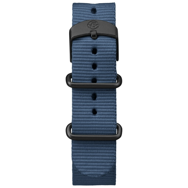 Men's Expedition Scout Watch, Blue Nylon Slip-Thru Strap
