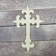 thumbnail image 2 of 7"Thin Fleur De Lis Cross #4, Unfinished Wood Art Shape by Wooden Craft Cutouts, 2 of 2