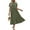 Army Green, variant on Long Dresses for Women Summer Short Sleeve Casual Crewneck Maxi Dress with Pockets