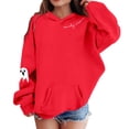 thumbnail image 2 of Gunia Toddler Boy Girl Halloween Ghost Sweatshirts Hoodie Long Sleeve Graphic Loose Pullover Sweatshirt Casual Comfortable Warm Fall Winter Outfit Tops Clothes Red 3-4 Years, 2 of 4