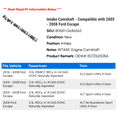 thumbnail image 2 of Intake Camshaft - Compatible with 2005 - 2008 Ford Escape 2006 2007, 2 of 4