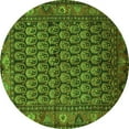 thumbnail image 1 of Ahgly Company Indoor Round Persian Green Traditional Area Rugs, 6' Round, 1 of 1