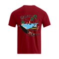 thumbnail image 5 of Bibifish Mens T-Shirts Loose Fit Landscape Graphic Print Tshirts Street Style Fall Casual Short Sleeve Tee Tops, 5 of 6