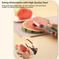 thumbnail image 2 of MEUDQU 2024 Watermelon Cutter, 3-in-1 Watermelon Fork Slicer Cutter Stainless Steel Watermelon Windmill Cutter, 3 In 1 Summer Watermelon Cutting Tool Fork Slicer Knife Set for Home, 2 of 9