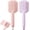 Pink+Purple, variant on Portable Dual-Use Hair Trimming Comb, Split Ends Razor Comb with Dual-Sided Cutting and Thinning Blades for Bangs, Layered Hair and Home Styling