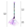 thumbnail image 3 of JoyMoreHome Halloween Witch Broom with LED Light, Witch Costume Accessories for Halloween Cosplay Party, Carnival and Theme Party, 3 of 7