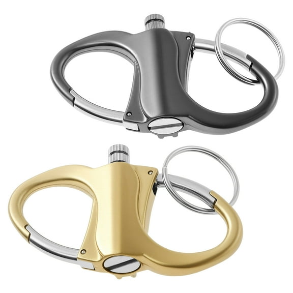 2Pcs Metal Keychain Lighter Portable Keychain Lighter Match Strike Waterproof Outdoor Camping Match Igniter for Camping Travel