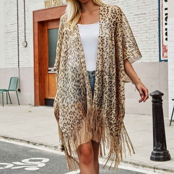 Women Smock With Hollowed Out Tassels Sunshade Vacation Beach Shawl Top Neck Scarf Women Winter Neck Sleeve Scarf Bridal Coat Wrap for Women Summer Sequin Kimono I Heart Raves Chiffon Shawl Shoulder
