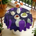 thumbnail image 4 of 60 Inch Round Lace Tablecloth Water Resistant Washable, Monarch Butterfly Aesthetic, 4 of 5