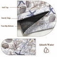 thumbnail image 6 of 6'x9' Area Rugs, Blue Coastal Indoor Outdoor Area Rug for Living Room Bedroom, Starfish Shell Coral Ocean Wooden Washable Bathroom Rugs Kitchen Floor Carpet Mats Home Decor Aesthetic, 6 of 8
