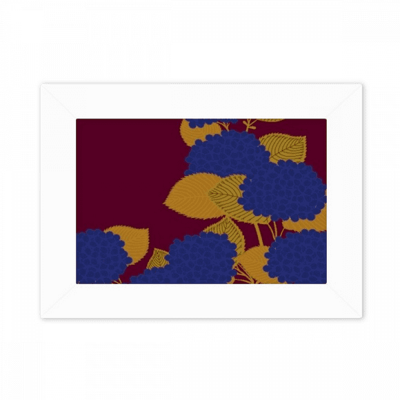 painting japanese culture flower blue photo mount frame picture art painting desktop 5x7 inch