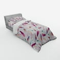thumbnail image 2 of Ambesonne Romantic Bedding Set 3 Pcs, Wing Feathers Wing Art, Twin XL, Pink Purple, 2 of 2