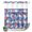 Navy Blue Red White, variant on No Hook Shower Curtain, American Flag Shower Curtains for Bathroom with See Through Top Window, 250 Anniversary Freedom Veteran Day Firework Waterproof & Washable Bath Curtain Long 72"x78"