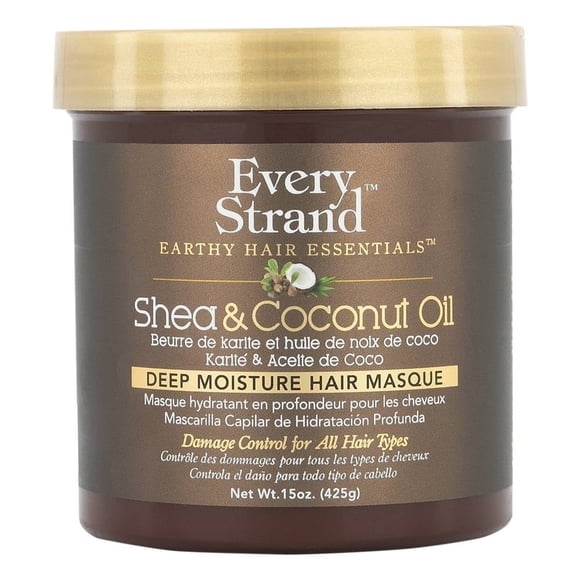 Mascarilla para cabello hidratación profunda Every Strand Karité y Aceite de Coco 425 gr