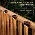 thumbnail image 2 of SZTXJ 16 Pack Solar Powered Outdoor Patio Lights, Waterproof LED Solar Step Lights for Fence, Patio, Deck, Yard, Post and Driveway, Warm White, 2 of 5