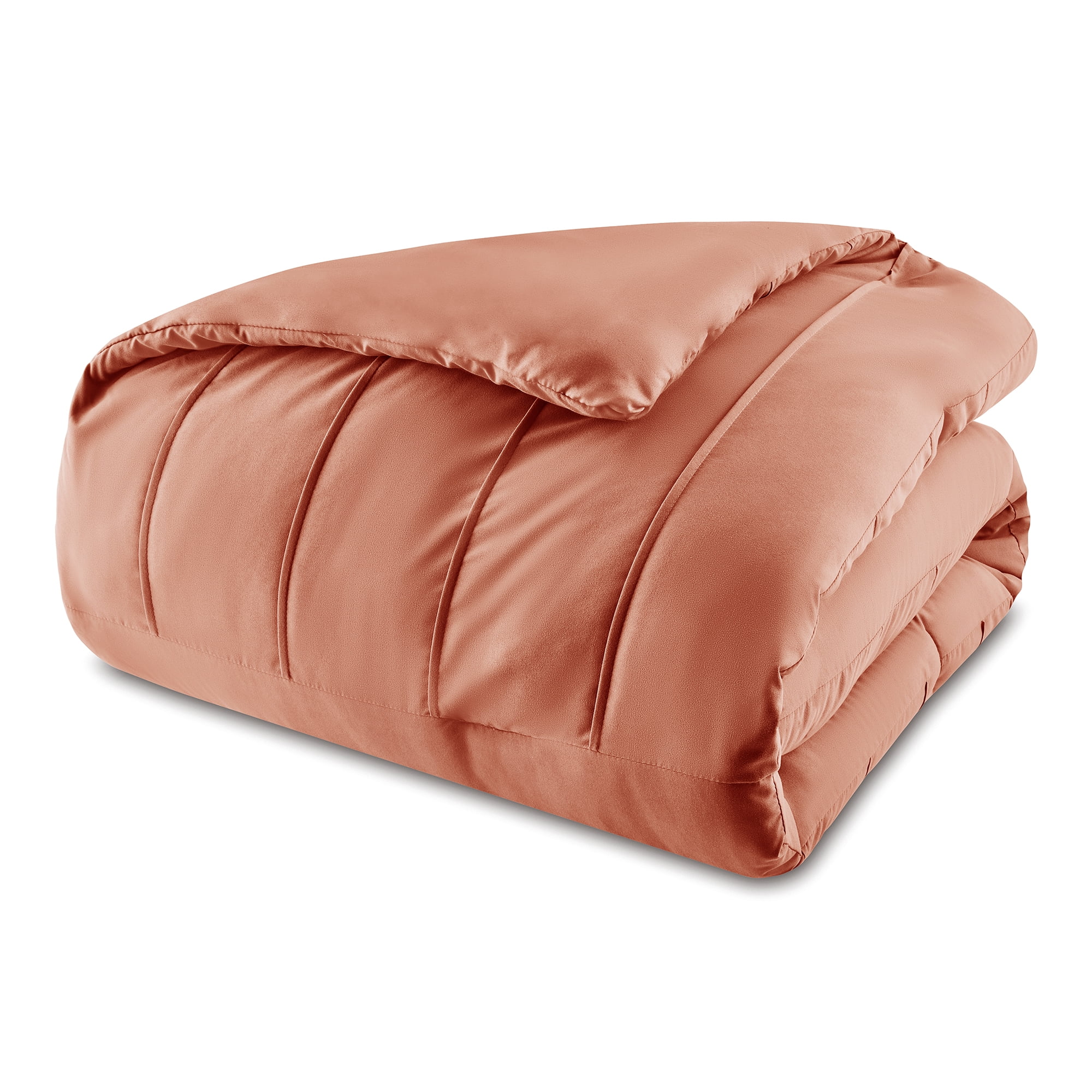 Mainstays All in One Reversible Comforter and Sheet set- 11 Piece, Queen, Terracotta Texture