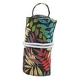 thumbnail image 4 of Organizer Storage Roll Practical Household Floral Sturdy for Knitting Set Crochet Hooks Set Organizer Knitting Storage Bag Leaf A, 4 of 9