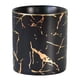 thumbnail image 1 of Hukapapa Soporte para bolígrafo/maquillaje, soporte para escritorio, taza para lápices con patrón de mármol para niñas y niños, negro, 1 of 5