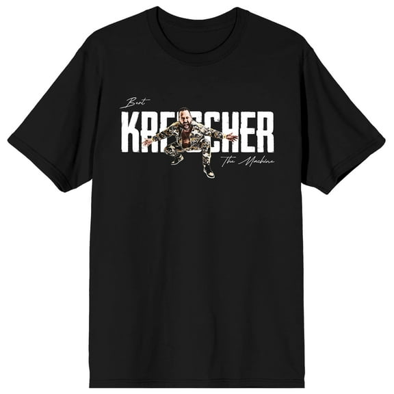 Bert Kreischer The Machine Men's Black Crew Neck Short Sleeve T-shirt-Medium