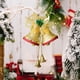 thumbnail image 1 of Adornos navideños, campanas navideñas, decoración colgante para árbol de Navidad, accesorios de decoración navideña, campanas de Papá Noel, regalo de Navidad, decoración colgante, campana de plástico, 1 of 6