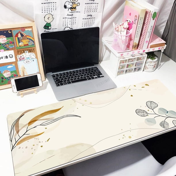 Alfombrillas de ratón de arte abstracto para mesa, alfombrilla grande para escritorio de 100x50cm, para jugadores LIUWENJING unisex