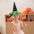 thumbnail image 4 of Halloween Witch Hat, Witch Costume Hat, Halloween Party Witch Hat With Lace Face Cover, Polyester Taffeta Material, Lightweight And Foldable, Multiple Colors Available, 4 of 6