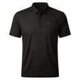 thumbnail image 5 of Ceisia Men's Plaid Checkered Short Sleeve Polo Shirt With Chest Pocket Black S Gift, 5 of 8
