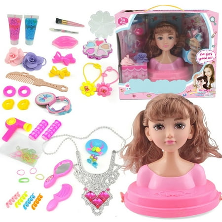 Makeup Doll Set Princess Hair Styling Head Doll Playset with Beauty and Fashion  Accessories Pretend Play for Girls | Walmart Canada
