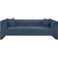 thumbnail image 3 of Meridian Furniture Everett Light Blue Chenille Fabric Upholstered Sofa, 3 of 15