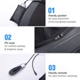 thumbnail image 4 of Yescom Neck & Back Massage Seat Cushion Pad Shiatsu Kneading Vibration Heat Shoulder Massager Home Car, 4 of 8
