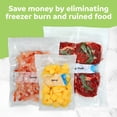 thumbnail image 3 of FoodSaver Quart Vacuum Seal Bags, 16 Count Pre-Cut BPA-Free Freezer Bags, Align to Seal & Tear to Open for Food Freezer, Sous Vide, and Meal Prep, 3 of 6