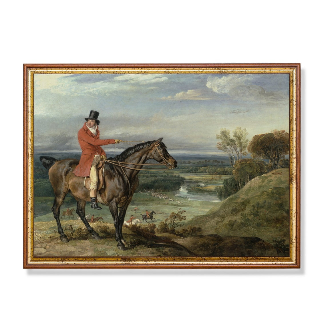 Vintage Equestrian Horse Antique Farmhouse Art Unframed Paper Print