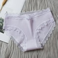 thumbnail image 6 of Opvise Mid-rise Briefs Thin Breathable Lace Decor Panties for Inner Wear Pink, 6 of 8