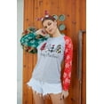 thumbnail image 6 of Anbech Women's Christmas Graphic Tee, Long Sleeve Snowflake Merry Christmas Shirt, 6 of 6