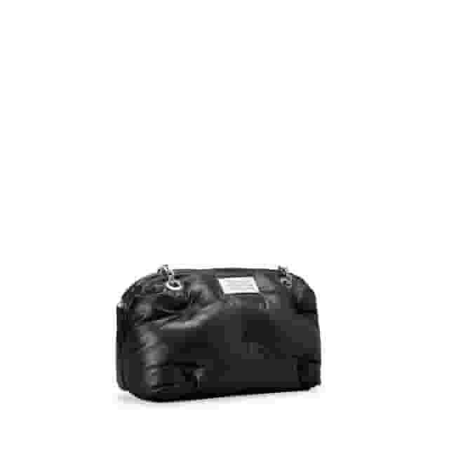 【Maison Margiela】Glam Slam Bowling Bag MAISON MARGIELA Glam Slam Bowling Black Leather Tote