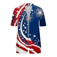 thumbnail image 4 of Edvintorg 4Th of July 2 Piece Sets for Women Fashion Clothing Hawaiian Beach Short Sleeve Shirts And Shorts Summer Travel Outfits, 4 of 5