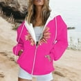 thumbnail image 1 of Sweat à Capuche à Manches Longues à la Mode pour Femmes avec Poche Blanche XXL, 1 of 6