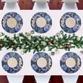 thumbnail image 7 of Ryvnso Seahorse and Jellyfish Round Plate Mats Dining Table Placemat Set of 4 for Holiday Decoration, 7 of 7