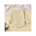 thumbnail image 3 of Bagilaanoe Newborn Baby Girl Boy Rompers Tops Rainbow/Sun/Letter Print Long Sleeve Jumpsuit 6M 12M 18M 24M Infant One Piece Bodysuit, 3 of 6