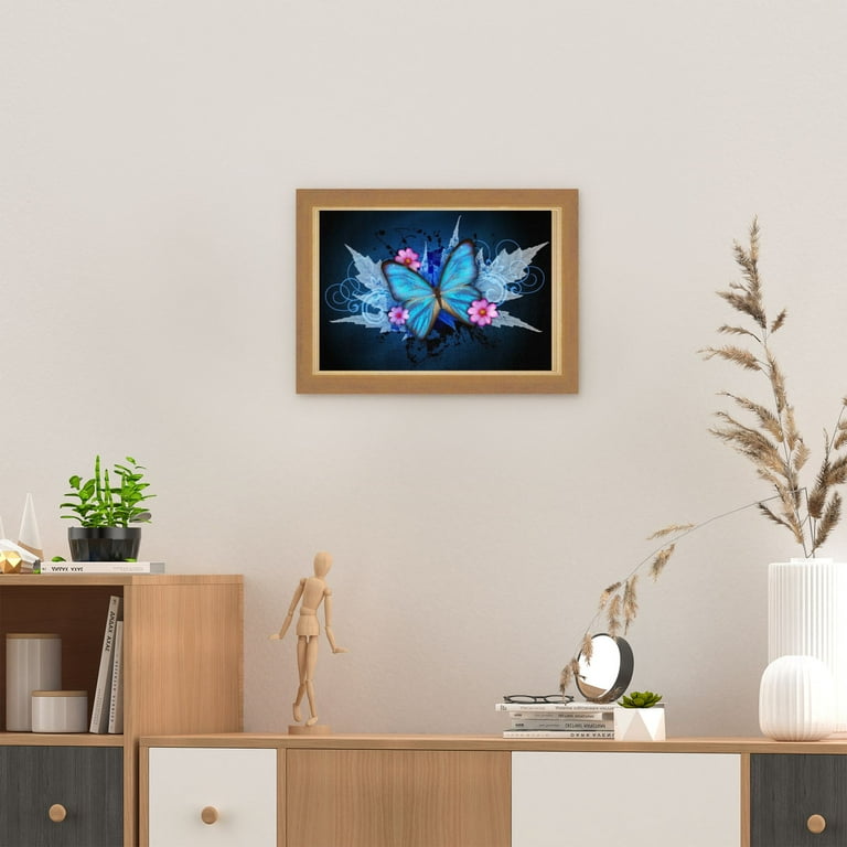 Wooden Puzzle Butterfly and pink flower 500-Slice Puzzle for