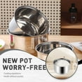 thumbnail image 2 of Bol Intérieur pour Cuiseur à Riz en Acier Inoxydable, Bol Rond de Remplacement pour Cuiseur à Riz, Bol de Cuisson Intérieur pour Cuiseur à Riz, Casseroles pour Cuisine Familiale (9.37 * 5.71 Pouces), 2 of 8