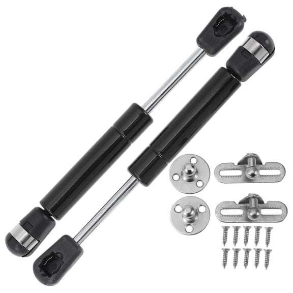 Unique Bargains 150mm/5.91" Gas Struts 45N Gas Springs Black Carbon Steel 2 Set RV Car Toolbox Lid Storage Box Cover Cabinet Door Cover
