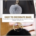 thumbnail image 2 of 2pcs Pompom Keychian Adorable esponjoso llavero Pompom Bag Pendse Pelge Llavero Cadena de llave, 2 of 4