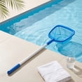 thumbnail image 3 of Swimming Pool Leaf Skimmer Net with 4-Section Telescopic Aluminum Pole | Fine Nylon Mesh Pool Cleaning Tool for Removing Leaves & Debris from Ponds & Hot Tubs 60 Inch, 3 of 5
