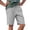 Grey, variant on MuXiKeJi Clothes Men's Cargo Shorts Casual Drawstring Elastic Waist Athletic Workout Gym Jogger Shorts with 4 Pockets