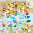 thumbnail image 7 of Joyfy 50 Pcs Mini Resin Animals Tiny Figures to Hide, Cute Miniature Figurines for Fairy Garden Accessories, Slime Charms & Party Favors Stuffers, Dollhouse Accessories, 7 of 7