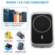 thumbnail image 3 of Cargador de coche inalámbrico magnético compatible con teléfonos de la serie iPhone 12 sin funda y fundas magnéticas, soporte inalámbrico rápido para coche con abrazadera de ventilación segura, 3 of 8