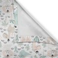 thumbnail image 4 of Ambesonne Party Valance Pack of 2, Dinosaurs Pale Color, 42"X12", Almond Green Pale Pink, 4 of 5