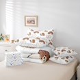 thumbnail image 6 of Homewish Puppy Dog 7pcs Bedding Comforter Set,Pet Animal Queen Bedding Sets,Brown White Queen Sheet Sets For Boys Kids,Super Cozy Room Decor Reversible, 6 of 8